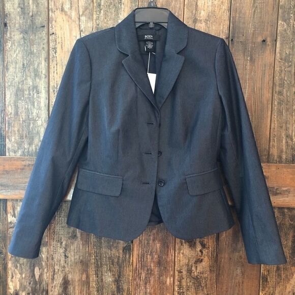 Victoria Secret Sz 6 NWT Navy Blue Long Sleeve Career Workwear 3-Button Blazer - Picture 2 of 7